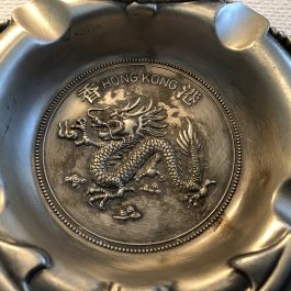 Hong Kong Souvenir Ashtray Chinese Dragon Lifesaver Anchor