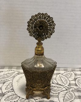 Perfume Bottle With Metal Holder