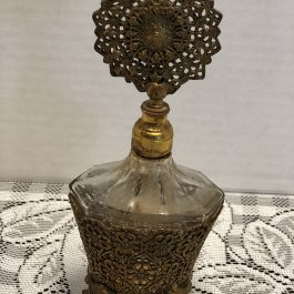 Perfume Bottle With Metal Holder