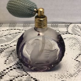 Vintage Perfume Atomizer With Swan Design