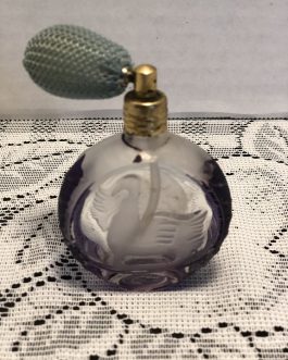 Vintage Perfume Atomizer With Swan Design