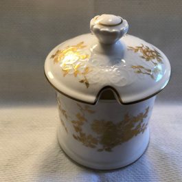 Crown Staffordshire ARISTOCRAT Fine Bone China Jam/Jelly/Sugar Bowl with Lid