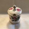 Crown Staffordshire Jam/Jelly/Mustard Jar with Lid