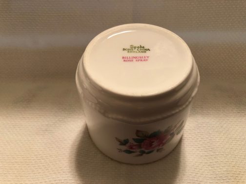 Spode Bone China Billingsley Rose Spray Mustard Jar with Lid