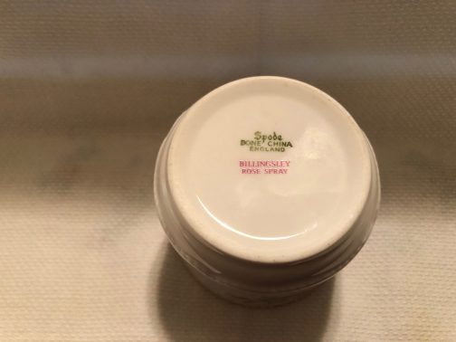 Spode Bone China Billingsley Rose Spray Mustard Jar with Lid