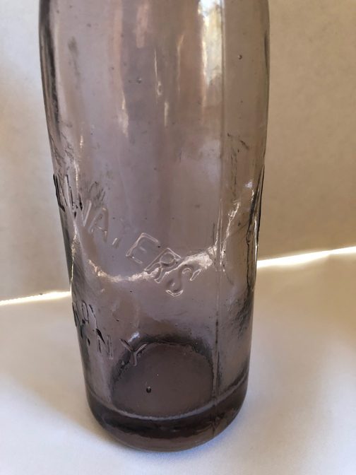 C & C Co. Mineral Waters Troy, NY Light Purple Bottle