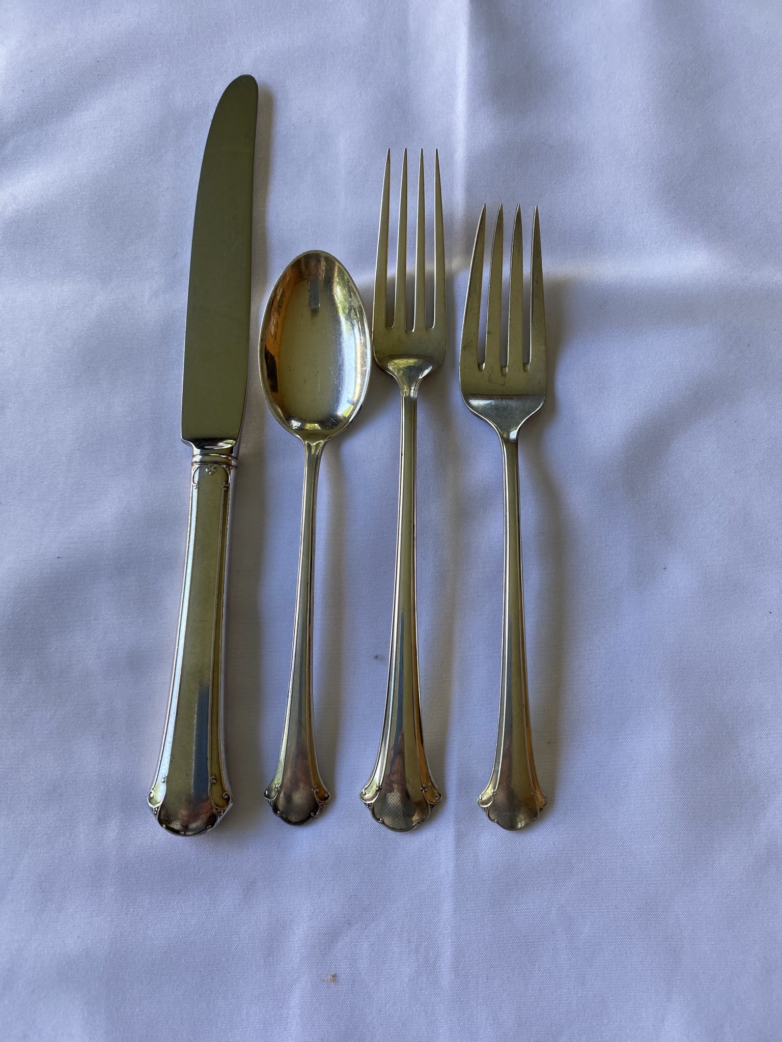 Contour by Towle Sterling Silver Regular Size Place Setting 4pc s 