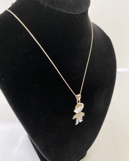 Sterling Silver Little Boy Pendant And 18” Chain