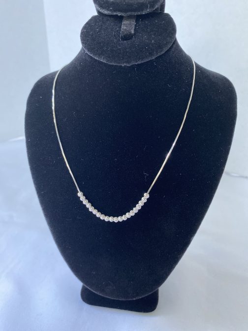 Sterling Silver 18” Chain Necklace, Marked Italy 925