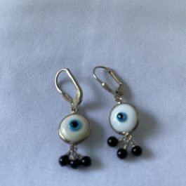 Unique Pair Of Sterling Silver Dangling Earrings