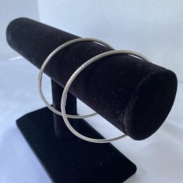 Pair Of Sterling Silver Bangle Bracelets