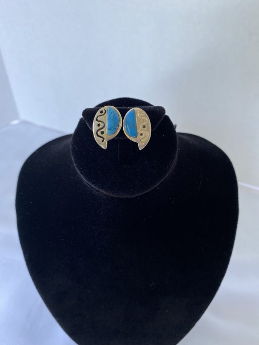 Sterling Turquoise - Snake Design Earrings