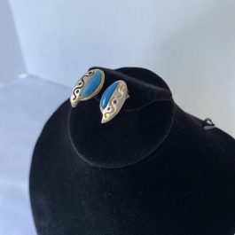 Sterling Turquoise – Snake Design Earrings