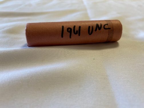 1961 Lincoln Cent BU Roll Of 50 Pennies