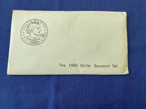 1980 SBA Dollar Souvenir Set, Sealed New In Package