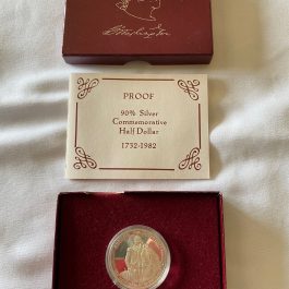 1982-S George Washington Silver Half Dollar Commemorative Proof – Box – COA