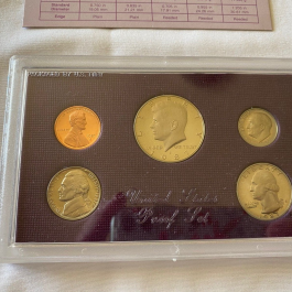 1987-S US Mint Proof Set in OGP Box – 5 Coins