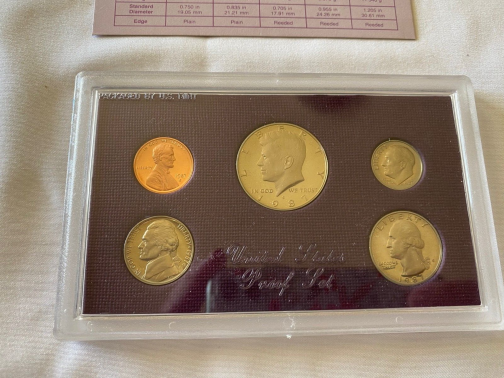 1987-S US Mint Proof Set in OGP Box - 5 Coins