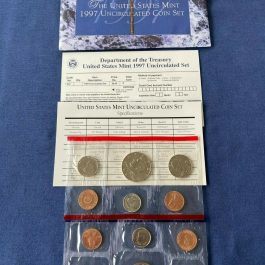 1997 US Mint Uncirculated Coin Set, Both P&D In Original Envelope
