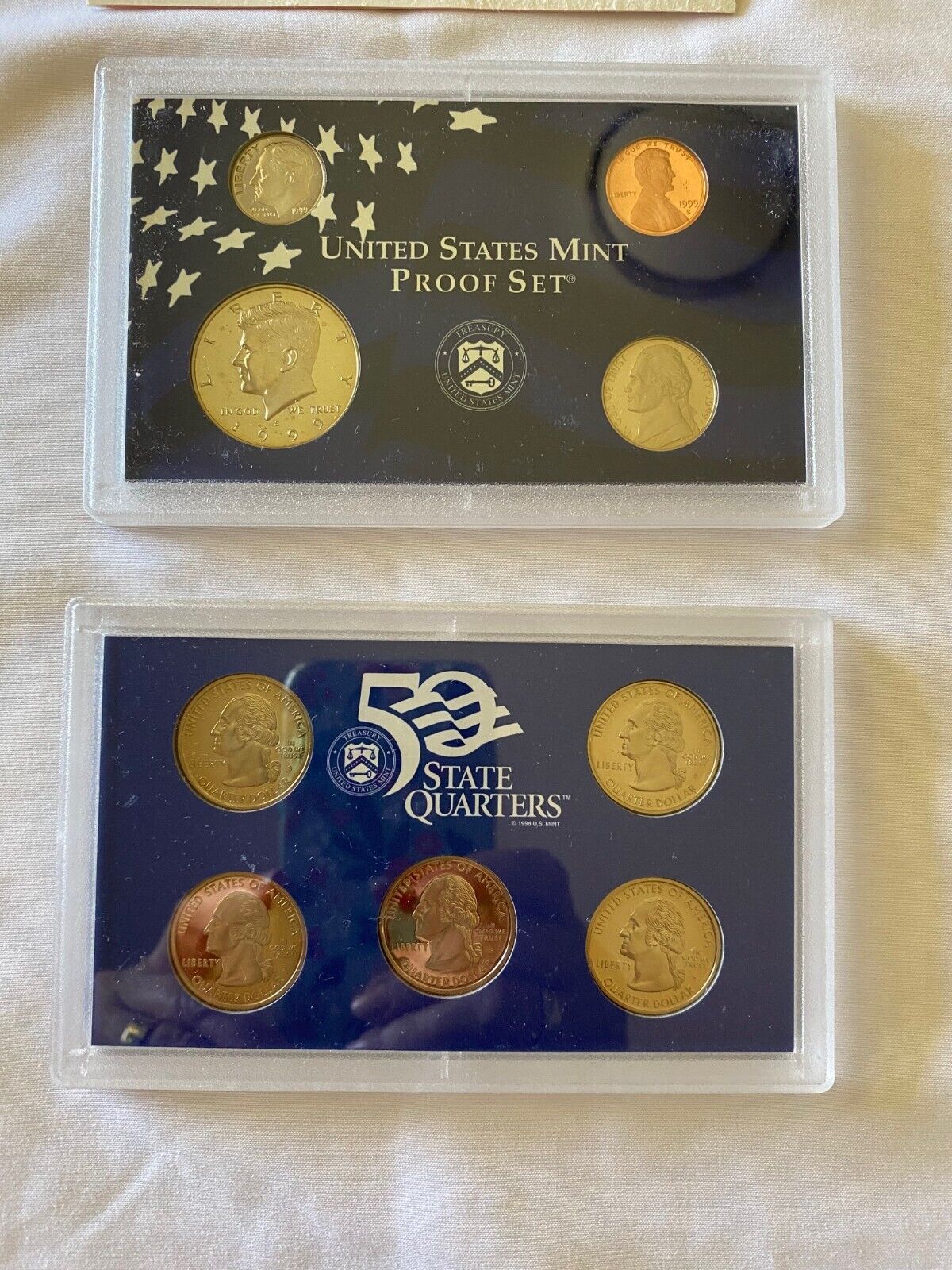 1999 S Proof Set U.S. Mint 9 Coin Proof Set w/Box & COA