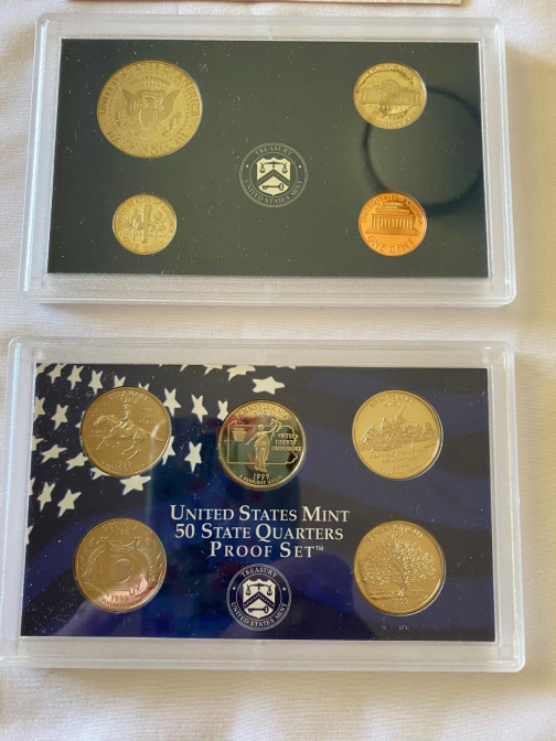 1999 S Proof Set U.S. Mint 9 Coin Proof Set wBox & COA
