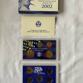 2002 S Proof Set U.S. Mint 10 Coin Proof Set w/Box & COA
