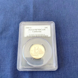 2005-S PCGS PR70DCAM California Quarter – Stunning Coin