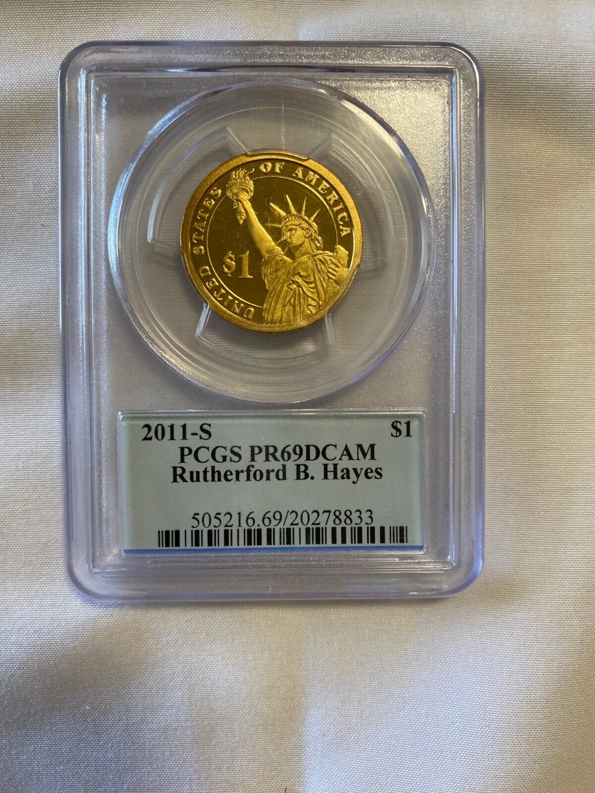 2011-S Rutherford B. Hayes Dollar PCGS PR69DCAM
