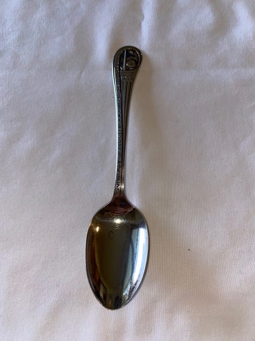 1939 New York World’s Fair, World of Tomorrow Souvenir Spoon, Wallace Silverplate