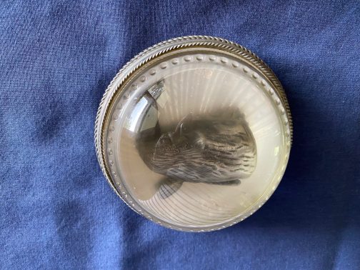 1983-84 Pewter Meadow Mountain Designs Maine Whale Paper Weight