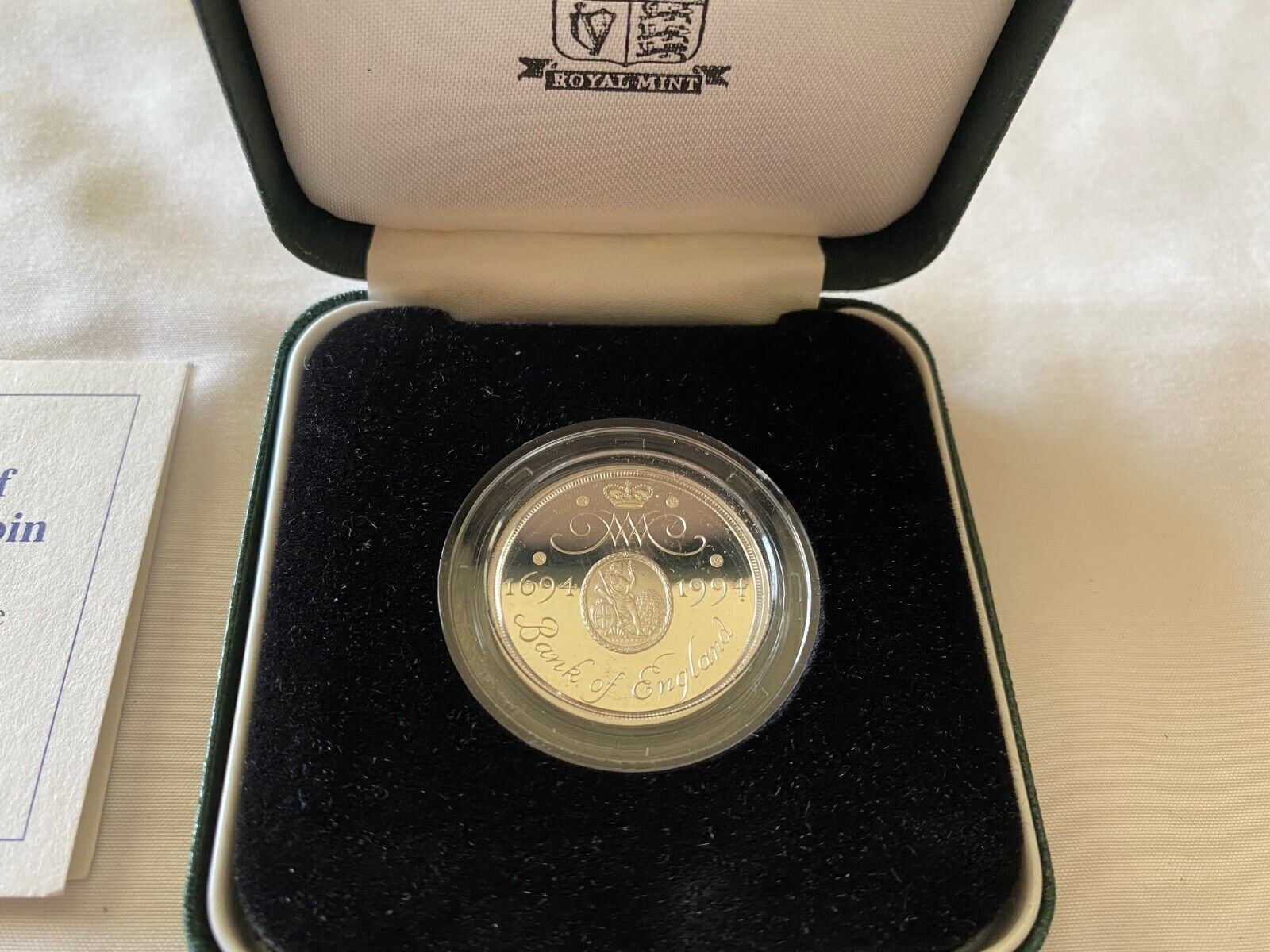 1994 UNITED KINGDOM Silver Proof Two Pound Coin With Box & COA