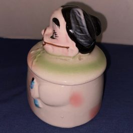 Vintage Vanity Bathroom Chopper Hopper Denture Jar – Woman
