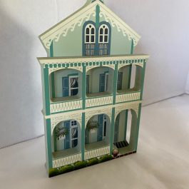 Sheila’s Collectable Wooden Hand Painted Shelf Sitters “Steiner Cottage” 1995