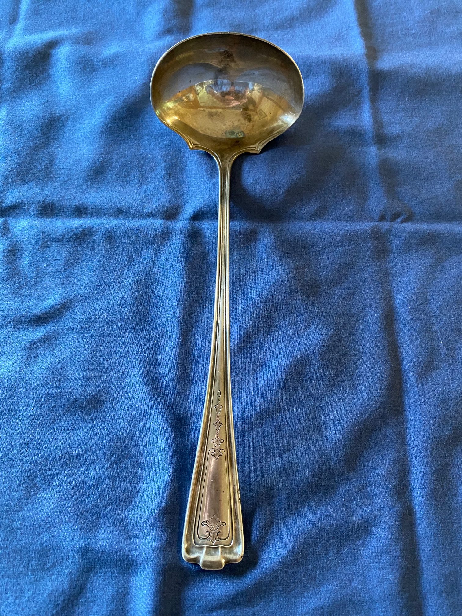 1847 Rogers Bros. Vintage Soup Ladle, Cromwell Pattern, Silver Plated