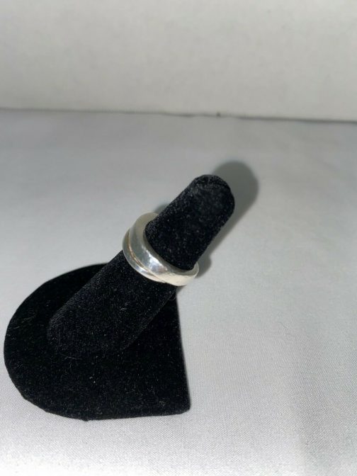 Modernistic Abstract Twisted Turkish Sterling Silver Ring