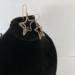 Sterling Silver Dangling Star Earrings
