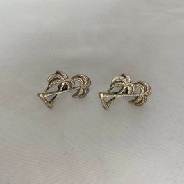 Sterling Silver Palm Tree Clip-On Earrings