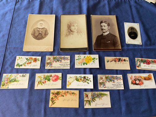 Old Photos and 12 Victorian Calling Cards