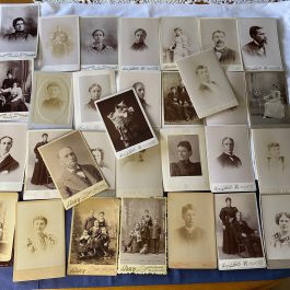 Lot of 32 Old Cabinet Card Photographs