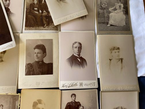 Lot of 32 Old Cabinet Card Photographs