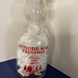 1934 Pittsfield Milk Exchange Glass Milk Bottle – 1 Qt.