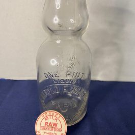 Old “Harold E. Baker Farm”, Shelburne Falls, MASS 1 Pint Milk Bottle