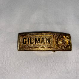 NOS Vintage Gilman Country School Roland Park Brass Belt Buckle
