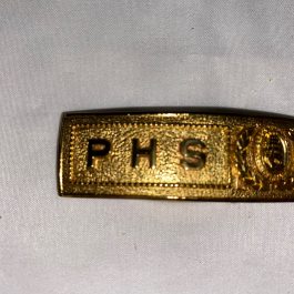 NOS Vintage PHS Patterson High School Baltimore, MD Brass Belt Buckle