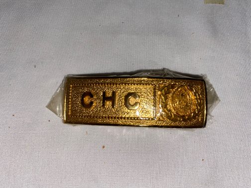 NOS Vintage CHC Calvert Hall College Baltimore, MD Brass Belt Buckle