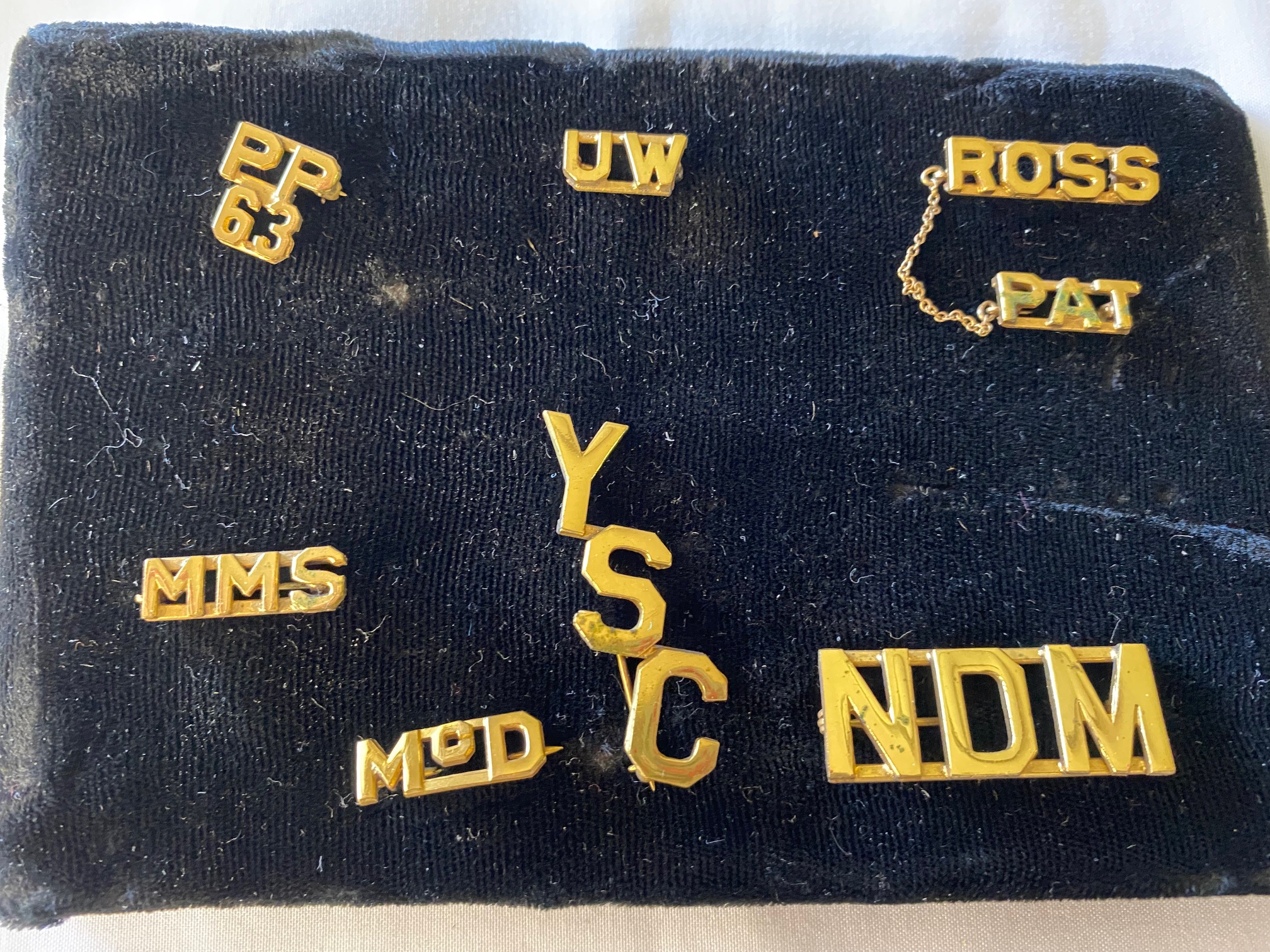 Vintage Salesman Sample Pin Letters For Schools, Businesses or Organizations