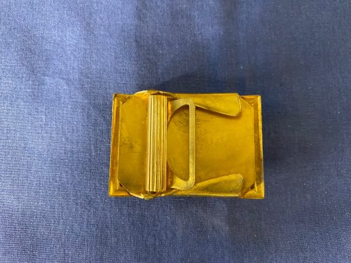 NOS Vintage GVS General Vocational School Baltimore Brass Belt Buckle