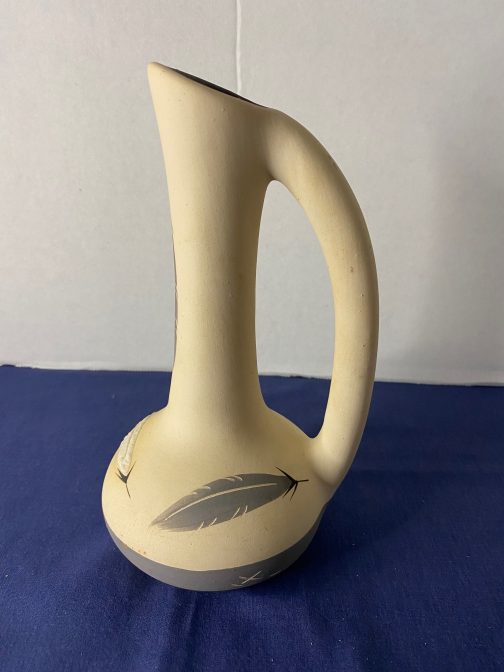 Grey Feather Pottery Pitcher