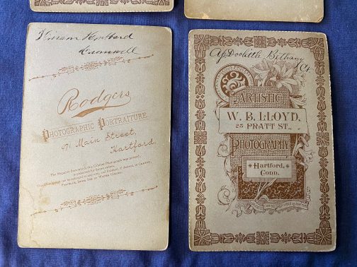 4 Old Cabinet Cards From The 1800’s.
