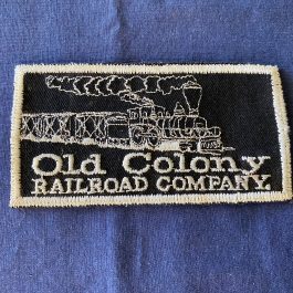 Vintage Old Colony Railroad Company Patch, Locomotive, New Old Stock